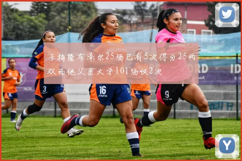 卡梅隆布泽尔25场已有5次得分25两双而他父亲大学101场仅2次